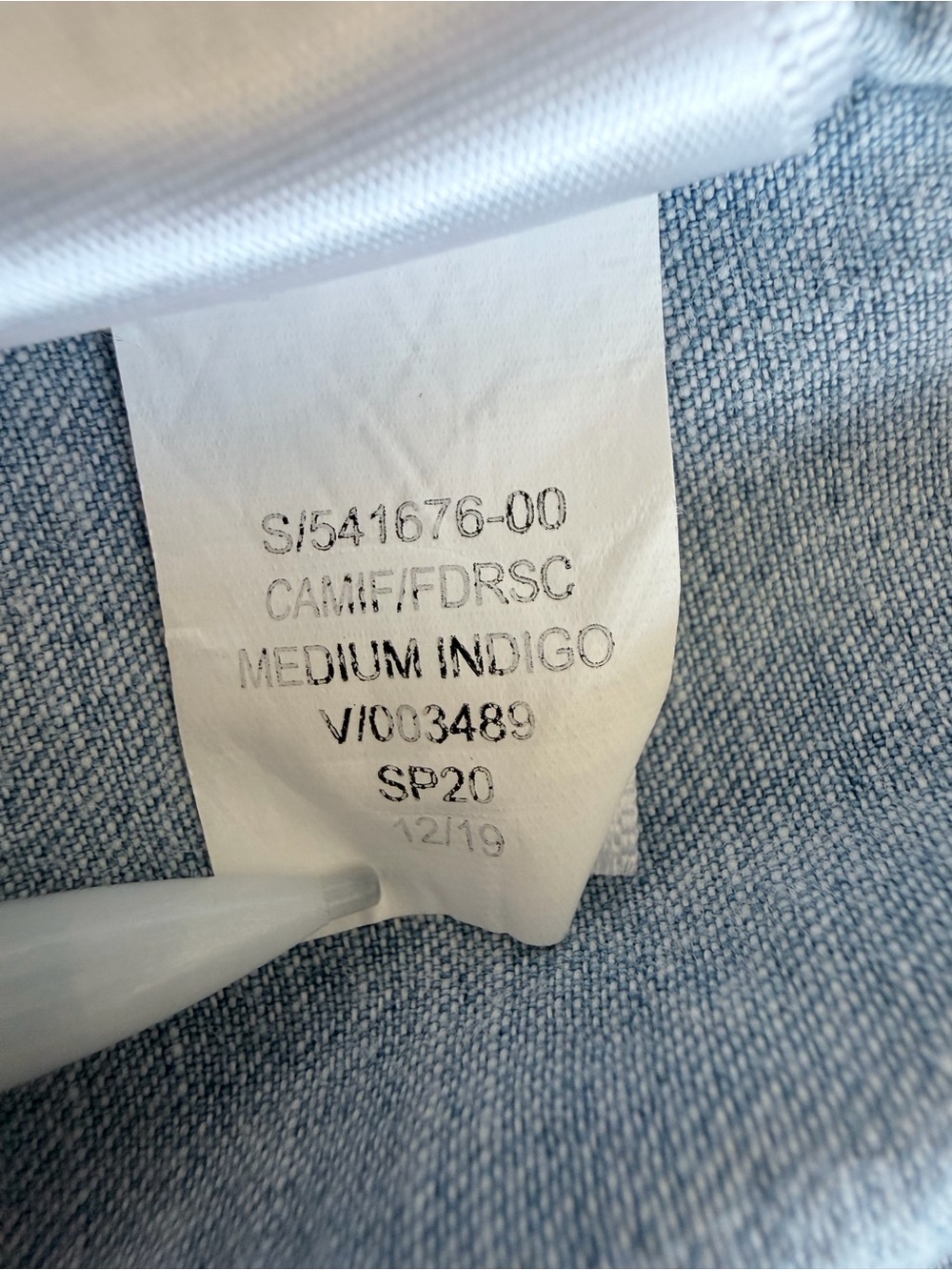 GAP Chambray Fit & Flare Mini Dress Blue Button Front Size 6 - Picture 7 of 12